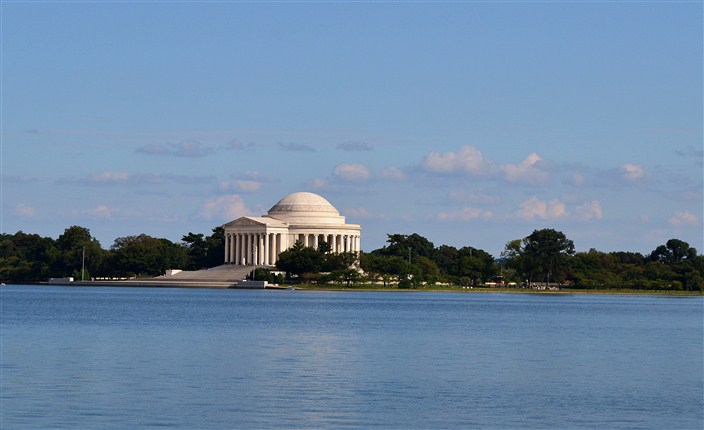 Jefferson Memorial from across the Tidal Basin